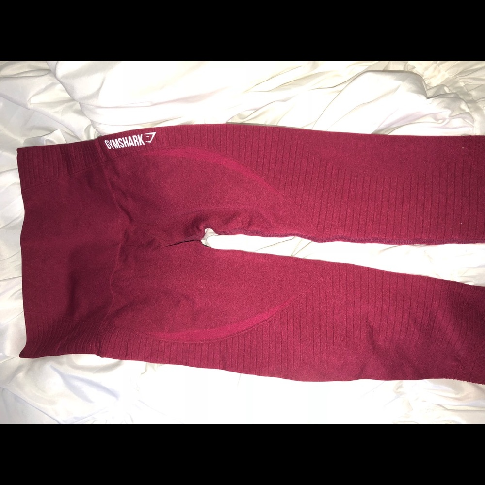Beet red cropped Gymshark seamless leggings❤️